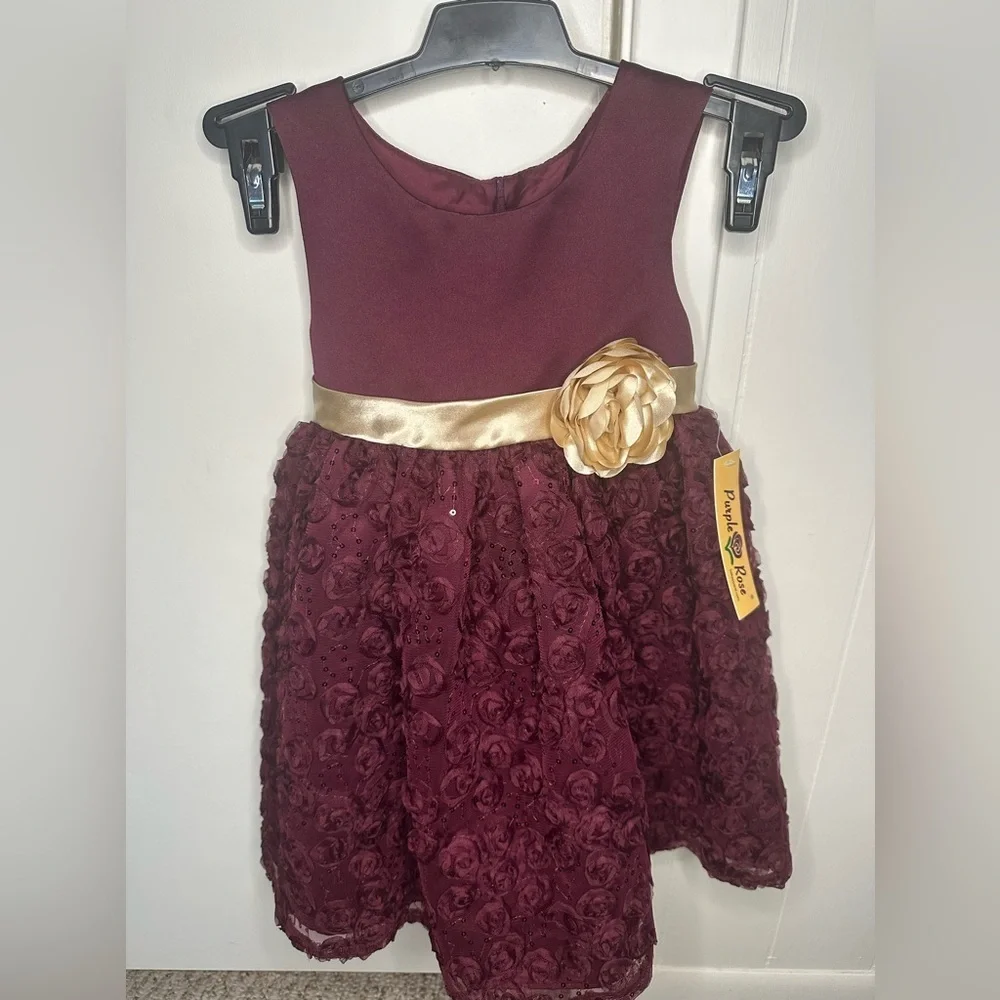 NWT Purple Rose holiday formal dress size 3T - Picture 1 of 7